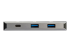 HB31C2A1CGB - StarTech.com 3 Port USB C Hub with Gigabit Ethernet RJ45 GbE Port, 2x USB-A, 1x USB-C, SuperSpeed 10Gbps USB 3.1/3.2 Gen 2 Type C Hub Adapter, USB Bus Powered, Aluminum, Works w/TB3 - Front