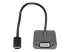 CDP2VGAEC - StarTech.com USB C to VGA Adapter, 1080p USB Type-C to VGA Adapter Dongle, USB-C (DP Alt Mode) to VGA Monitor/Display Video Converter, Thunderbolt 3 Compatible, 12" Long Attached Cable - Left side