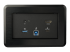 KITBZDOCK - StarTech.com Conference Room Docking Station, Universal Laptop Dock, 4K HDMI, 60W Power Delivery, USB Hub, GbE, Audio, In-Table Connectivity Box For Huddle/Boardroom Collaboration Space - Front