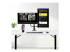 H2M1AS2-MONITOR-ARM - StarTech.com Desk Mount Dual Monitor Arm w/ Crossbar, Up To 27" Displays - Front